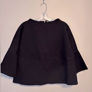 Michael Stars Black Bell Sleeve Top